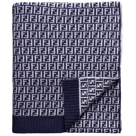 fendi baby blanket blue|fendi blanket baby.